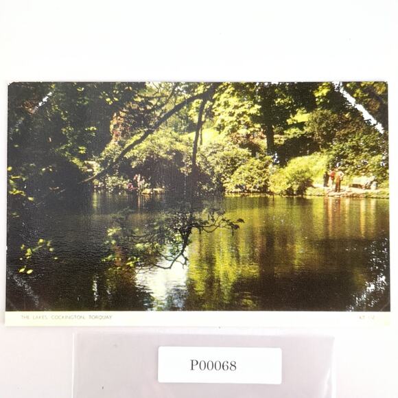 Vintage 1950s Postcard The Lakes Cockington Torquay Devon England UK Jarrold - Picture 1 of 2